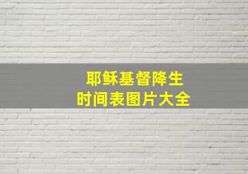 耶稣基督降生时间表图片大全