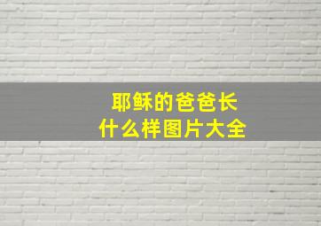 耶稣的爸爸长什么样图片大全