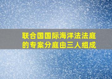 联合国国际海洋法法庭的专案分庭由三人组成