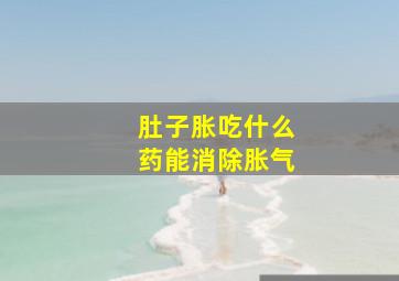 肚子胀吃什么药能消除胀气