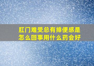 肛门难受总有排便感是怎么回事用什么药会好