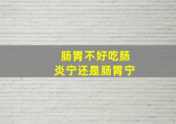 肠胃不好吃肠炎宁还是肠胃宁