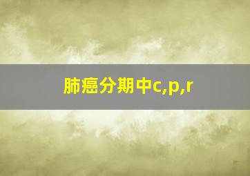 肺癌分期中c,p,r