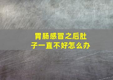 胃肠感冒之后肚子一直不好怎么办