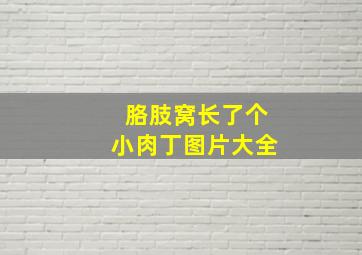 胳肢窝长了个小肉丁图片大全