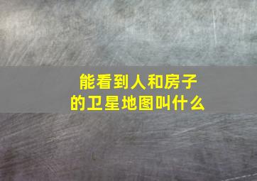 能看到人和房子的卫星地图叫什么