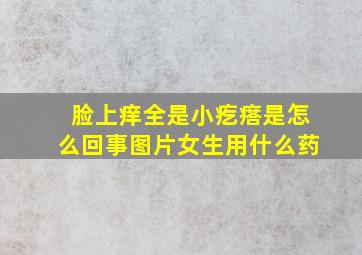 脸上痒全是小疙瘩是怎么回事图片女生用什么药