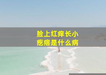 脸上红痒长小疙瘩是什么病