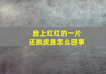 脸上红红的一片还脱皮是怎么回事