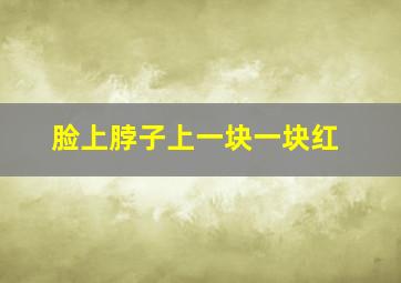 脸上脖子上一块一块红