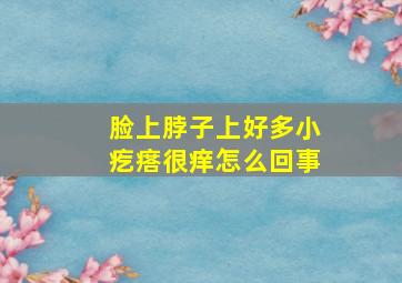 脸上脖子上好多小疙瘩很痒怎么回事