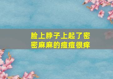 脸上脖子上起了密密麻麻的痘痘很痒