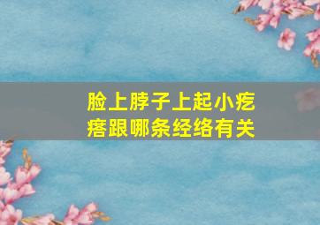 脸上脖子上起小疙瘩跟哪条经络有关