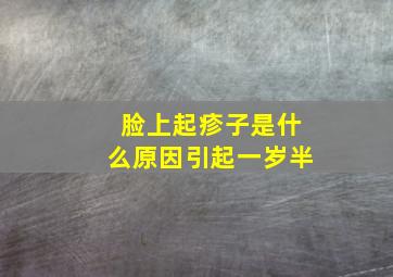 脸上起疹子是什么原因引起一岁半