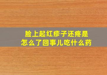 脸上起红疹子还疼是怎么了回事儿吃什么药