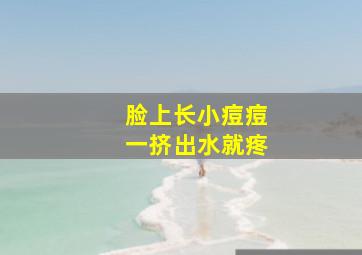 脸上长小痘痘一挤出水就疼