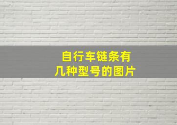 自行车链条有几种型号的图片