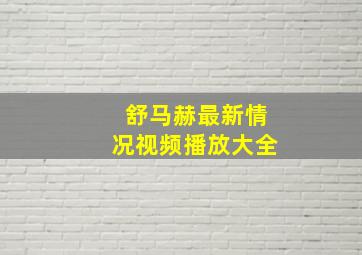 舒马赫最新情况视频播放大全