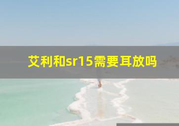 艾利和sr15需要耳放吗