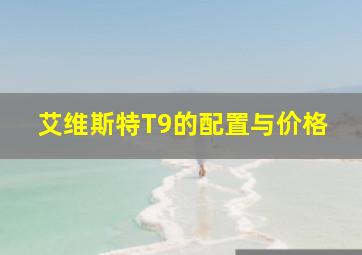 艾维斯特T9的配置与价格