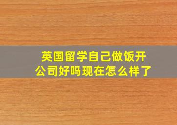 英国留学自己做饭开公司好吗现在怎么样了