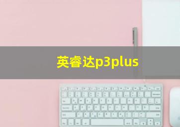 英睿达p3plus