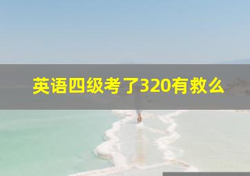 英语四级考了320有救么