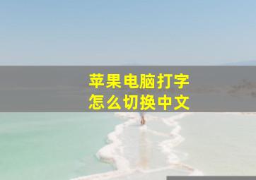 苹果电脑打字怎么切换中文