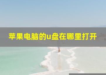 苹果电脑的u盘在哪里打开