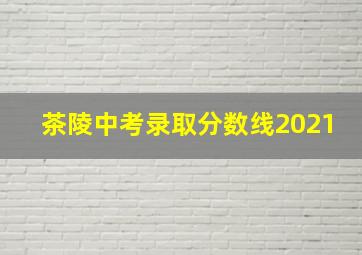 茶陵中考录取分数线2021