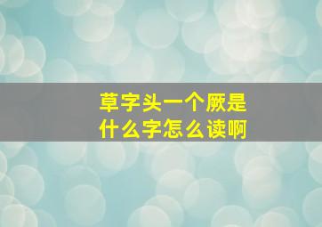 草字头一个厥是什么字怎么读啊