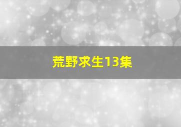 荒野求生13集