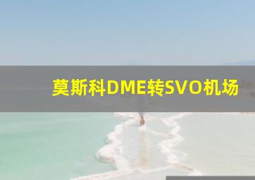 莫斯科DME转SVO机场