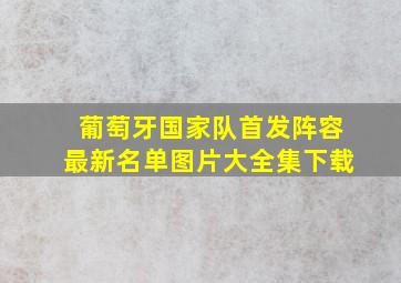 葡萄牙国家队首发阵容最新名单图片大全集下载