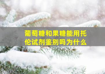 葡萄糖和果糖能用托伦试剂鉴别吗为什么