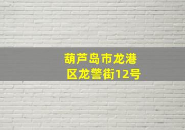 葫芦岛市龙港区龙警街12号