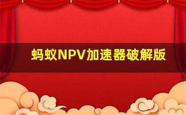 蚂蚁NPV加速器破解版