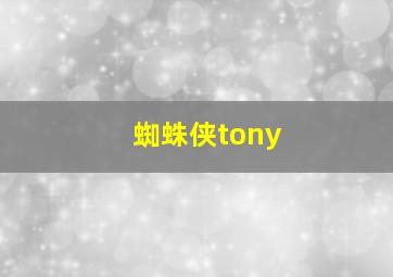 蜘蛛侠tony