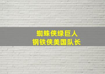 蜘蛛侠绿巨人钢铁侠美国队长