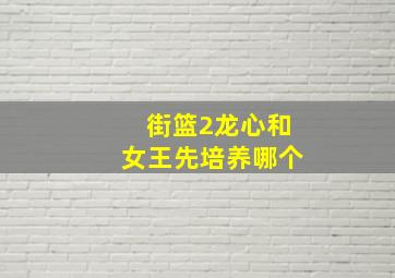 街篮2龙心和女王先培养哪个