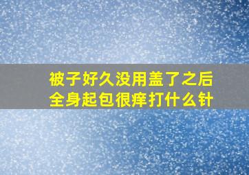 被子好久没用盖了之后全身起包很痒打什么针