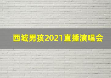 西城男孩2021直播演唱会