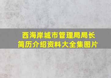 西海岸城市管理局局长简历介绍资料大全集图片