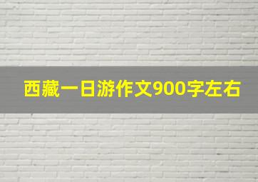 西藏一日游作文900字左右