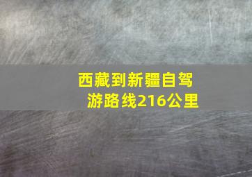 西藏到新疆自驾游路线216公里