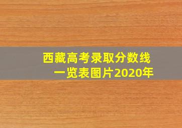 西藏高考录取分数线一览表图片2020年