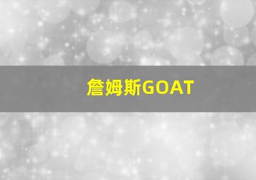 詹姆斯GOAT