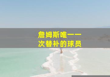 詹姆斯唯一一次替补的球员