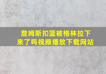 詹姆斯扣篮被格林拉下来了吗视频播放下载网站