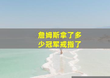 詹姆斯拿了多少冠军戒指了